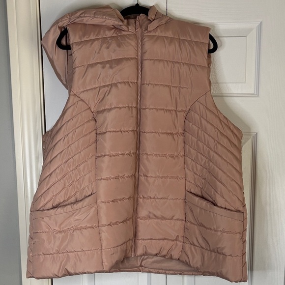 Maurices Jackets & Blazers - Maurices Blush Quilted Hooded Vest